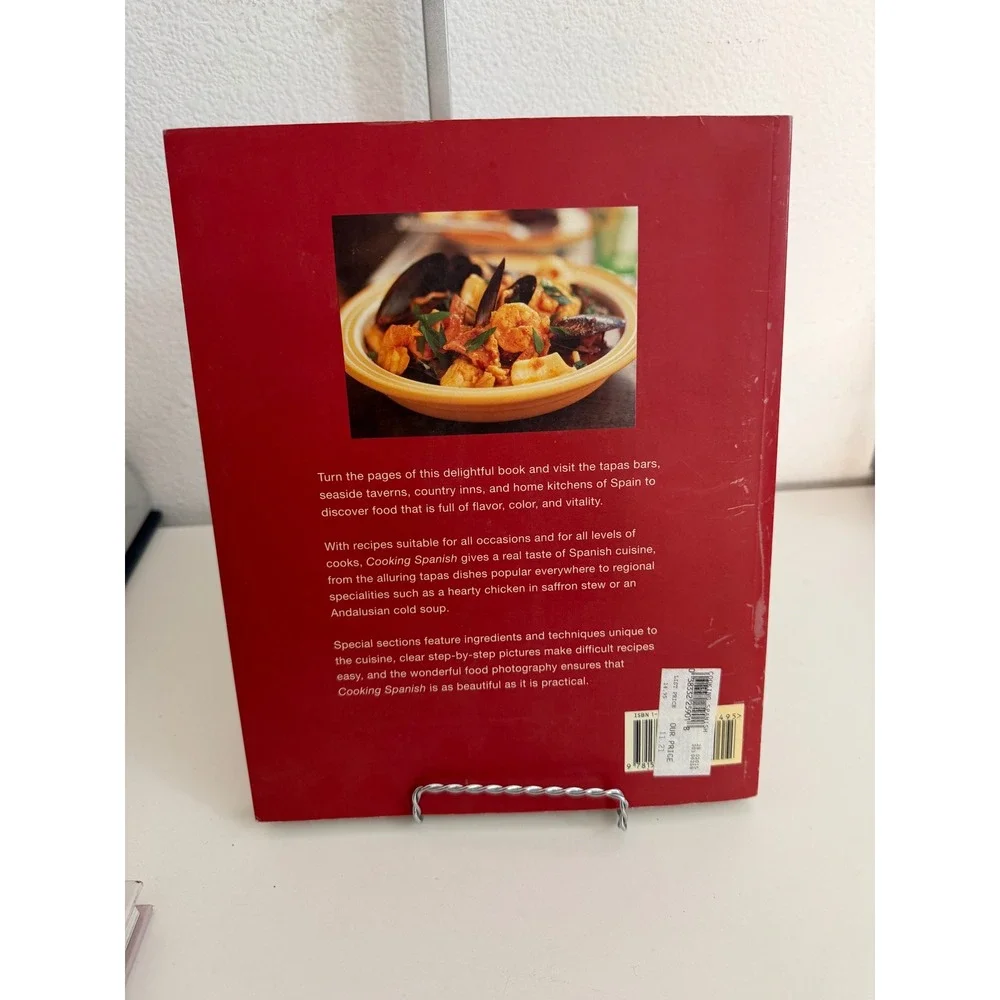 Cooking Spanish Cookbook by John Newton Authentic Recipes Tapas Paella Hardcover